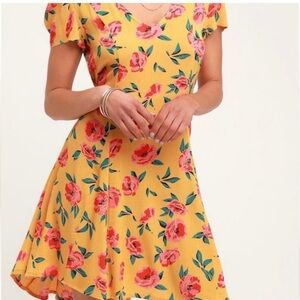 Billabong day floral skater dress